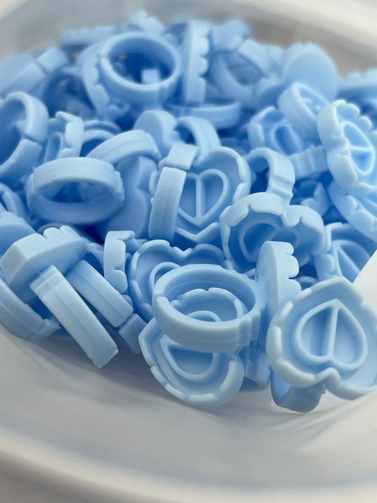 Heart Glue Rings
