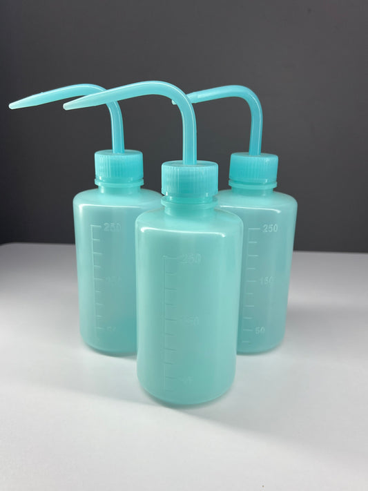 Blue squirt bottle